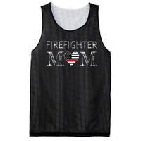 Firefighter Mom Mother Support the Thin Red Line Flag Son Mesh Reversible Basketball Jersey Tank