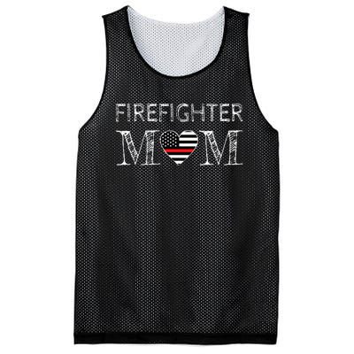 Firefighter Mom Mother Support the Thin Red Line Flag Son Mesh Reversible Basketball Jersey Tank