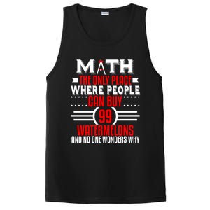 Funny Math Major Teacher Mathematics Engineer 99 Melons Gift PosiCharge Competitor Tank