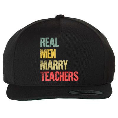 Funny Marriage Meaningful Gift Real Marry Teachers Groom Gift Wool Snapback Cap