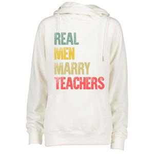 Funny Marriage Meaningful Gift Real Marry Teachers Groom Gift Womens Funnel Neck Pullover Hood