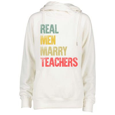 Funny Marriage Meaningful Gift Real Marry Teachers Groom Gift Womens Funnel Neck Pullover Hood