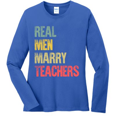 Funny Marriage Meaningful Gift Real Marry Teachers Groom Gift Ladies Long Sleeve Shirt