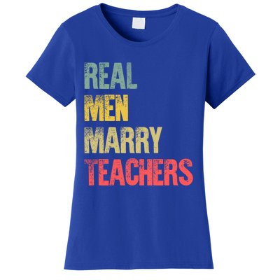 Funny Marriage Meaningful Gift Real Marry Teachers Groom Gift Women's T-Shirt