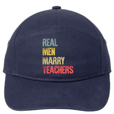 Funny Marriage Meaningful Gift Real Marry Teachers Groom Gift 7-Panel Snapback Hat