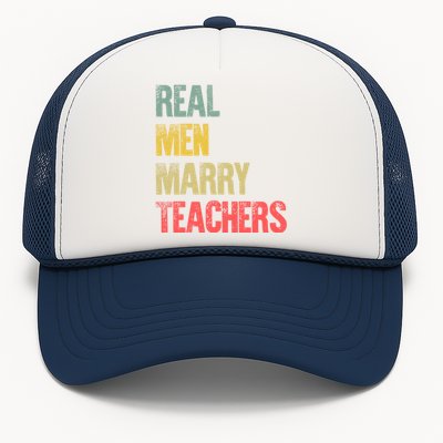 Funny Marriage Meaningful Gift Real Marry Teachers Groom Gift Trucker Hat