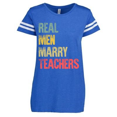 Funny Marriage Meaningful Gift Real Marry Teachers Groom Gift Enza Ladies Jersey Football T-Shirt