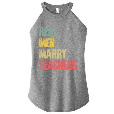 Funny Marriage Meaningful Gift Real Marry Teachers Groom Gift Women's Perfect Tri Rocker Tank