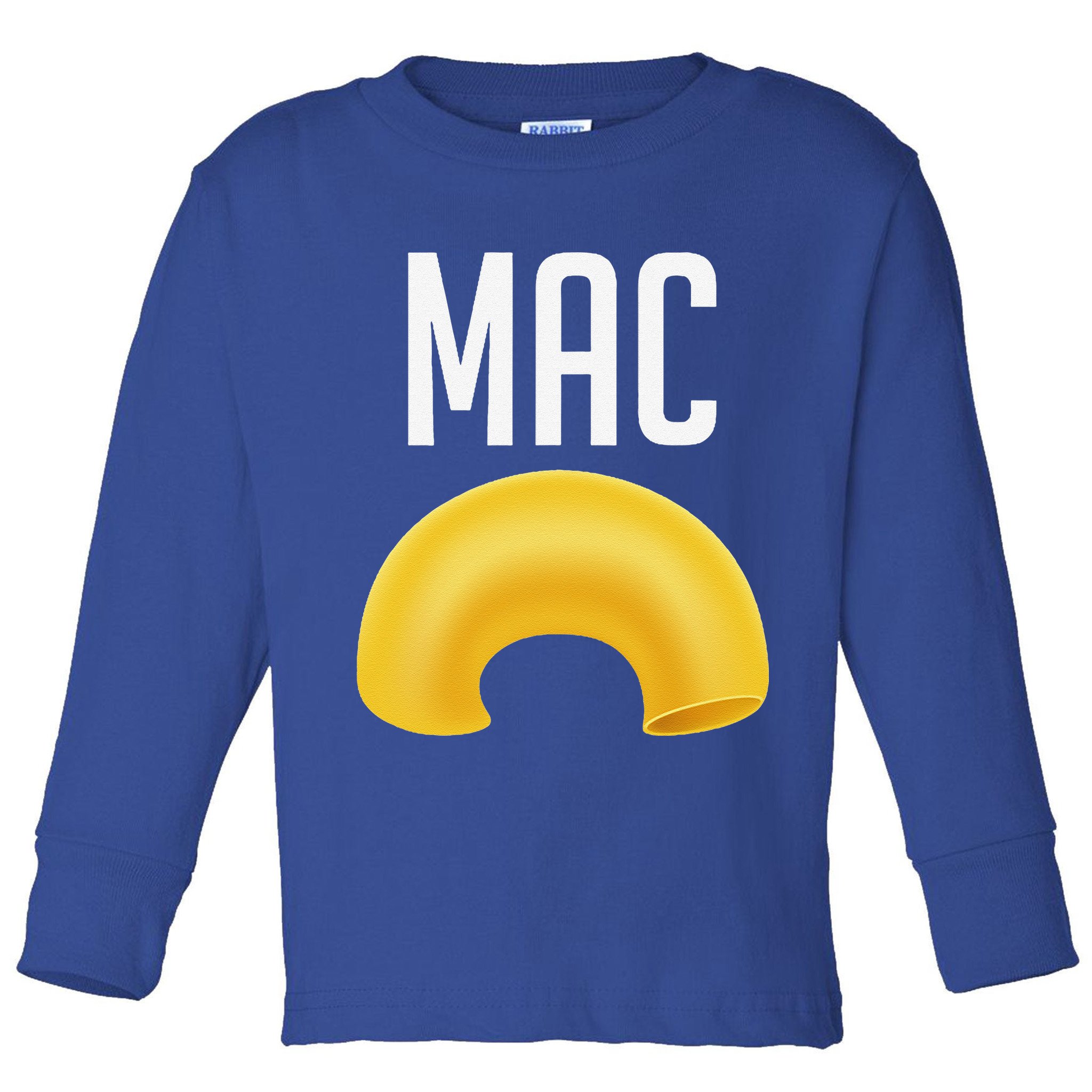Funny Matching Macaroni And Cheese Halloween Costume Gift Toddler Long Sleeve Shirt