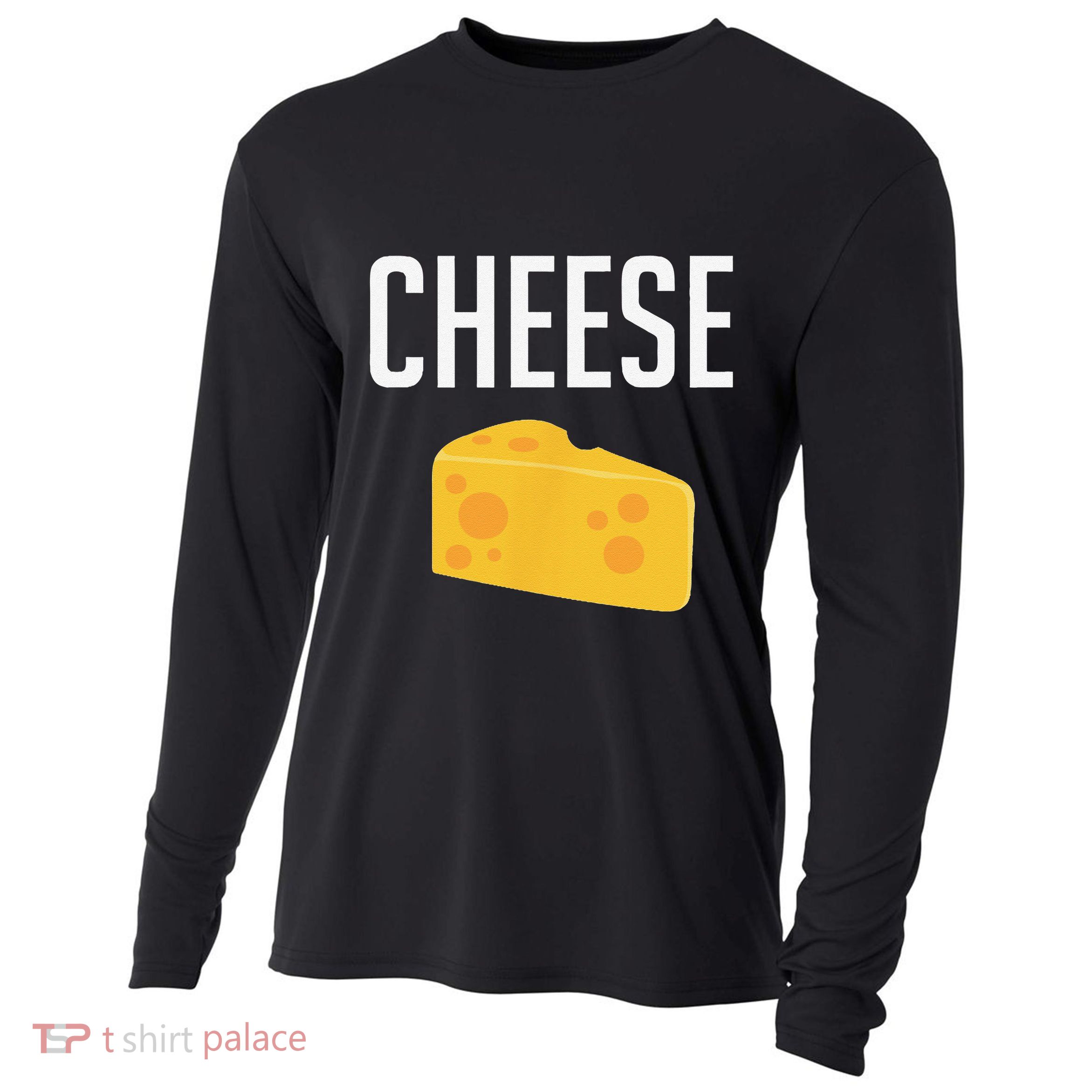 Funny Matching Macaroni And Cheese Halloween Costume Cooling Performance Long Sleeve Crew