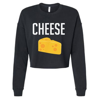 Funny Matching Macaroni And Cheese Halloween Costume Cropped Pullover Crew