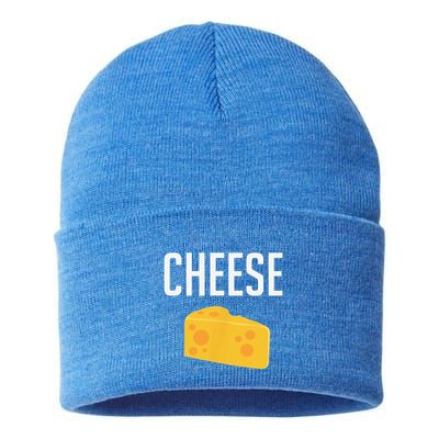 Funny Matching Macaroni And Cheese Halloween Costume Sustainable Knit Beanie