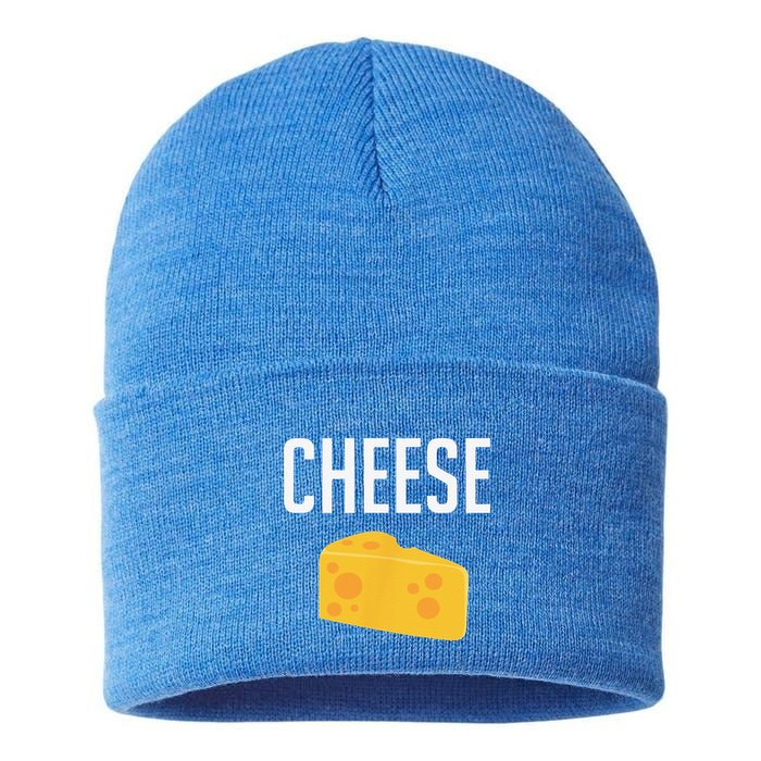 Funny Matching Macaroni And Cheese Halloween Costume Sustainable Knit Beanie