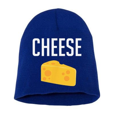 Funny Matching Macaroni And Cheese Halloween Costume Short Acrylic Beanie