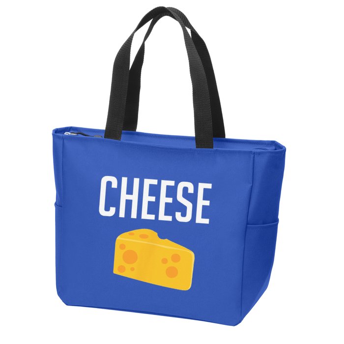 Funny Matching Macaroni And Cheese Halloween Costume Zip Tote Bag