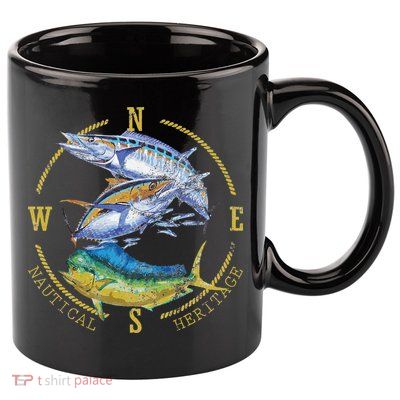 Fish Mahi Mahi Tuna Kingfish Nautical Heritage Fishing Gift 11oz C Handle Ceramic Mug