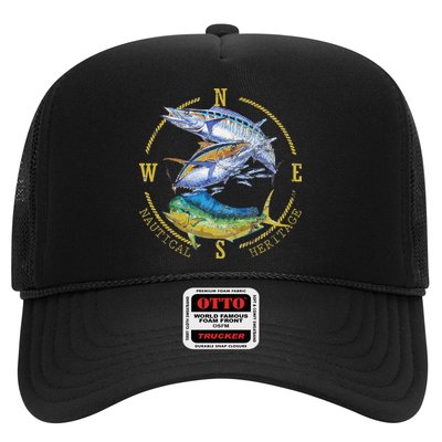 Fish Mahi Mahi Tuna Kingfish Nautical Heritage Fishing Gift Trucker Hat