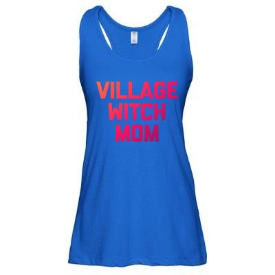 Funny Mom Meaningful Gift: Village Witch Mom Gift Funny Saying Mom Gift Ladies Essential Flowy Tank