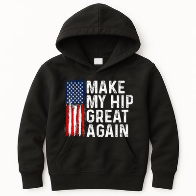 Funny Make My Hip Great Again Broken Hip Surgery Recovery Kids Hoodie