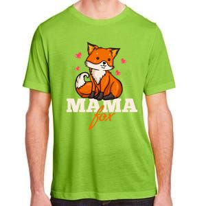 Foxes Mama Mom Gift Adult ChromaSoft Performance T-Shirt