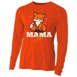 Foxes Mama Mom Gift Cooling Performance Long Sleeve Crew