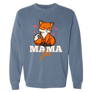 Foxes Mama Mom Gift Garment-Dyed Sweatshirt