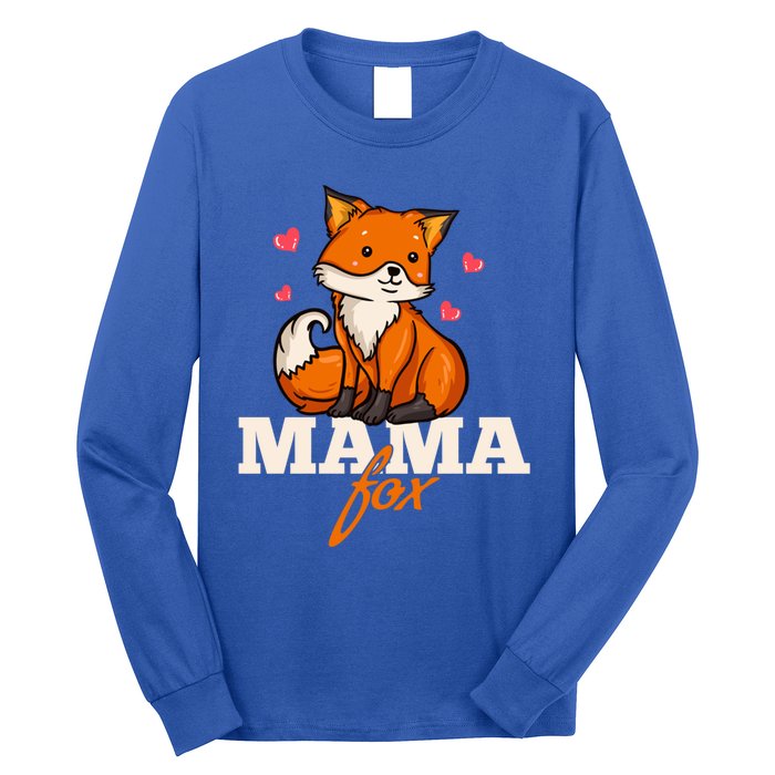 Foxes Mama Mom Gift Long Sleeve Shirt