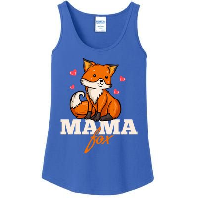 Foxes Mama Mom Gift Ladies Essential Tank