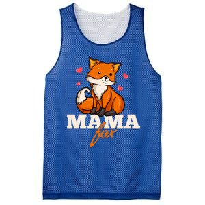 Foxes Mama Mom Gift Mesh Reversible Basketball Jersey Tank