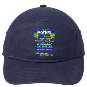 For My Mom In Heaven Cool Gift Thank You Mom For The Memories Funny Gift 7-Panel Snapback Hat