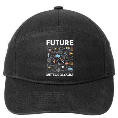 Future Meteorologist  Meteorology Weather Forecast Clouds 7-Panel Snapback Hat