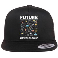 Future Meteorologist  Meteorology Weather Forecast Clouds Flat Bill Trucker Hat