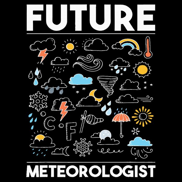 Future Meteorologist  Meteorology Weather Forecast Clouds Flat Bill Trucker Hat