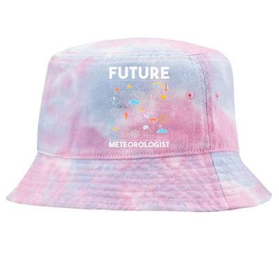 Future Meteorologist  Meteorology Weather Forecast Clouds Tie-Dyed Bucket Hat