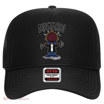 Funny Mustard Meme Lamar Tv Off Parody Humor Inappropriate High Crown Mesh Back Trucker Hat