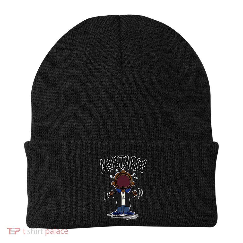 Funny Mustard Meme Lamar Tv Off Parody Humor Inappropriate Knit Cap Winter Beanie