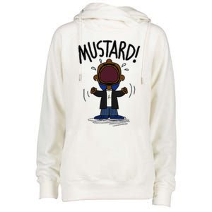 Funny Mustard Meme Lamar Tv Off Parody Humor Inappropriate Womens Funnel Neck Pullover Hood