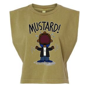 Funny Mustard Meme Lamar Tv Off Parody Humor Inappropriate Garment-Dyed Women's Muscle Tee