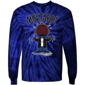 Funny Mustard Meme Lamar Tv Off Parody Humor Inappropriate Tie-Dye Long Sleeve Shirt