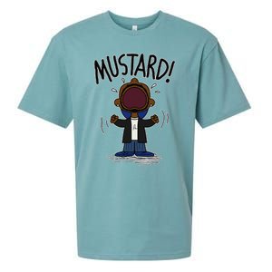 Funny Mustard Meme Lamar Tv Off Parody Humor Inappropriate Sueded Cloud Jersey T-Shirt