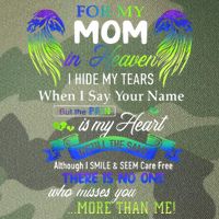 For My Mom In Heaven I Hide My Tears When I Say Your Name Legacy Tie Dye Trucker Hat