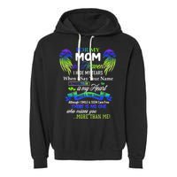 For My Mom In Heaven I Hide My Tears When I Say Your Name Garment-Dyed Fleece Hoodie