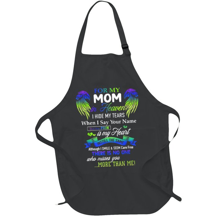 For My Mom In Heaven I Hide My Tears When I Say Your Name Apron