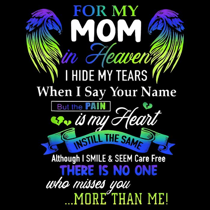 For My Mom In Heaven I Hide My Tears When I Say Your Name Apron