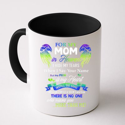 For My Mom In Heaven I Hide My Tears When I Say Your Name Mug