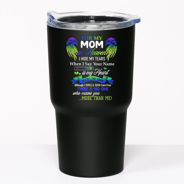 For My Mom In Heaven I Hide My Tears When I Say Your Name Tumbler