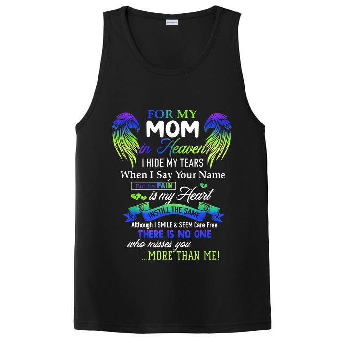 For My Mom In Heaven I Hide My Tears When I Say Your Name PosiCharge Competitor Tank