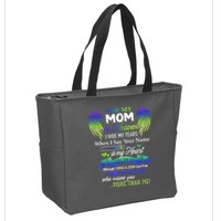 For My Mom In Heaven I Hide My Tears When I Say Your Name Zip Tote Bag