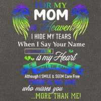 For My Mom In Heaven I Hide My Tears When I Say Your Name Cotton Canvas Backpack