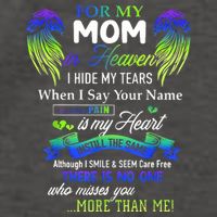 For My Mom In Heaven I Hide My Tears When I Say Your Name Vector Backpack